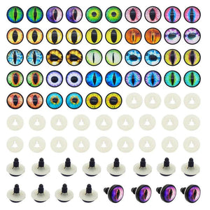 10 Pairs 14mm Glass Animal Safety Eyes Button Toy Doll Eyeball Accessory
