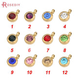 10PCS 6MM Stainless Steel Round Charms End Beads Jewelry Making Supplies