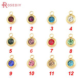 10PCS 6MM Stainless Steel Round Charms End Beads Jewelry Making Supplies
