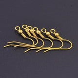 20Pcs Rhodium Plated Hypoallergenic Ear Hooks Clasps