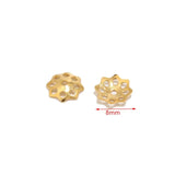 40pcs Stainless Steel Filigree Flower Bead Caps Jewelry Making DIY Findings