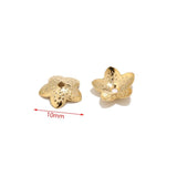 40pcs Stainless Steel Filigree Flower Bead Caps Jewelry Making DIY Findings