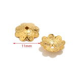 40pcs Stainless Steel Filigree Flower Bead Caps Jewelry Making DIY Findings
