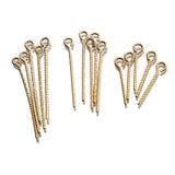 50Pcs Raw Brass Eye Head Pins for DIY Jewelry Making