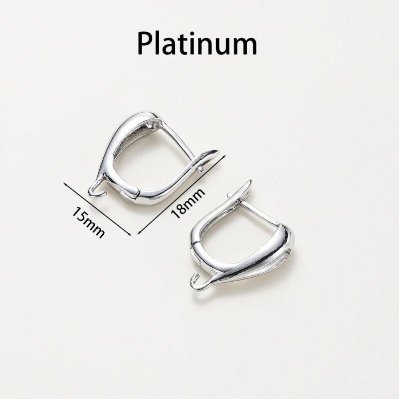 6pcs/lot 14K 18K French Blank Earing Hook Open Ear Ring Clips Clasp