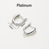 6pcs/lot 14K 18K French Blank Earing Hook Open Ear Ring Clips Clasp