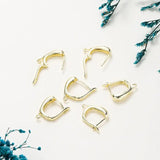 6pcs/lot 14K 18K French Blank Earing Hook Open Ear Ring Clips Clasp