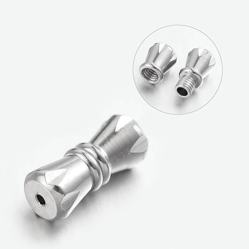 20Pcs Brass Screw Clasps Cord End Tip Caps Twist Clasp Screw Fastener