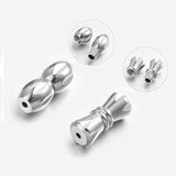 20Pcs Brass Screw Clasps Cord End Tip Caps Twist Clasp Screw Fastener