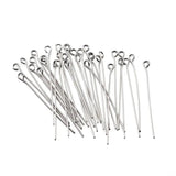 100/200pcs Stainless Steel Eyepins for DIY Jewelry Making 20mm-50mm