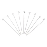 100/200pcs Stainless Steel Eyepins for DIY Jewelry Making 20mm-50mm
