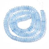 Crackle Glass Beads Rondelle Cornflower 6x3.5mm 147pcs/strand