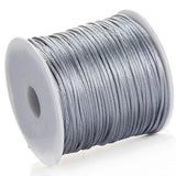 1mm Silk Macrame Cords for DIY Jewelry Making - 50meters/Roll