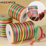 1mm Silk Macrame Cords for DIY Jewelry Making - 50meters/Roll