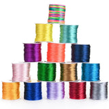 1mm Silk Macrame Cords for DIY Jewelry Making - 50meters/Roll