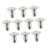 10Pcs 925 Silver Earring Back Earnut DIY Jewelry 4mm/6mm