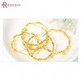 4PCS 30x34MM Brass Earrings Loop Stud Earrings DIY Jewelry Accessories