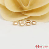 20PCS 5x2.5MM High Champagne Plated Brass Spacer Beads Jewelry Accessories