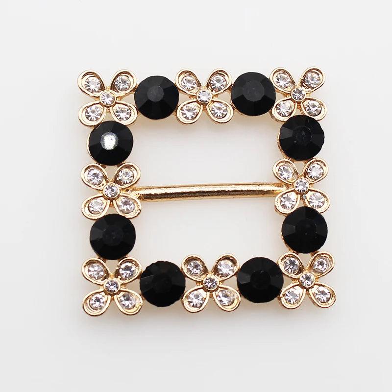 45mm Alloy Rhinestone Rod Buckle DIY Clothing Bag Accessories