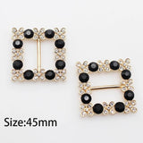 45mm Alloy Rhinestone Rod Buckle DIY Clothing Bag Accessories