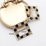45mm Alloy Rhinestone Rod Buckle DIY Clothing Bag Accessories