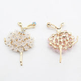 Resin Floral Ballet Rhinestone Flat Base - DIY Hair Accessories Wedding Decor