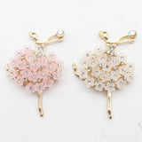Resin Floral Ballet Rhinestone Flat Base - DIY Hair Accessories Wedding Decor