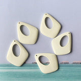 20PCS Wood Water Drop Pendant DIY Earrings Necklace Accessories