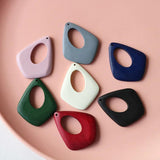 20PCS Wood Water Drop Pendant DIY Earrings Necklace Accessories