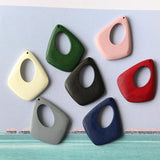 20PCS Wood Water Drop Pendant DIY Earrings Necklace Accessories