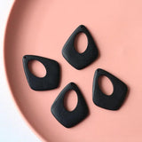 20PCS Wood Water Drop Pendant DIY Earrings Necklace Accessories