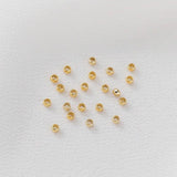 200pcs 2mm 18K Brass Crimp Tube Beads DIY Jewelry Making Findings Supplies