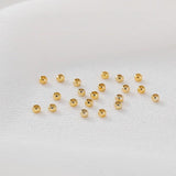 200pcs 2mm 18K Brass Crimp Tube Beads DIY Jewelry Making Findings Supplies