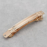 10pcs French Barrette Spring Hair Clips Rhodium Bow Hairpin Supplies