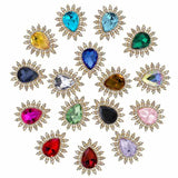 10Pcs Rhinestone Embellishment Hair Accessories DIY Brooch