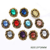 10Pcs Flower Alloy Wedding Decor Wine Glass DIY Crafts