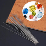 30 Pcs Stainless Steel Beading Needles 0.6 x 120mm