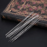 30 Pcs Stainless Steel Beading Needles 0.6 x 120mm