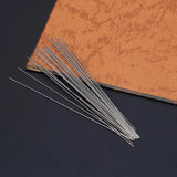 30 Pcs Stainless Steel Beading Needles 0.6 x 120mm