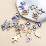 20pcs Butterfly Eye Rhinestone Charms Pendant for DIY Bracelet Necklace Jewelry