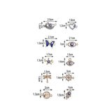 20pcs Butterfly Eye Rhinestone Charms Pendant for DIY Bracelet Necklace Jewelry
