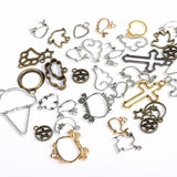 30pcs Cat Animal Frame Charms Resin Mold