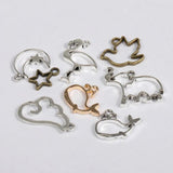 30pcs Cat Animal Frame Charms Resin Mold