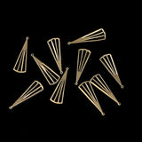 Brass Jewelry Single Pendant Hollow Triangle Shape Earring Necklace Bracelet