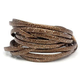 2Yards Double-sided PU Leather Cord for DIY Jewelry Making