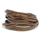 2Yards Double-sided PU Leather Cord for DIY Jewelry Making