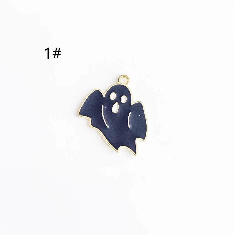 Halloween Ghost Eardrop Pendant Charms Necklace Jewelry Making 10pcs