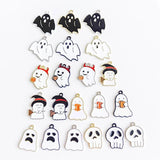 Halloween Ghost Eardrop Pendant Charms Necklace Jewelry Making 10pcs