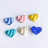 Resin Plastic Heart Spacer Pendant Charms 20pcs