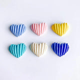 Resin Plastic Heart Spacer Pendant Charms 20pcs